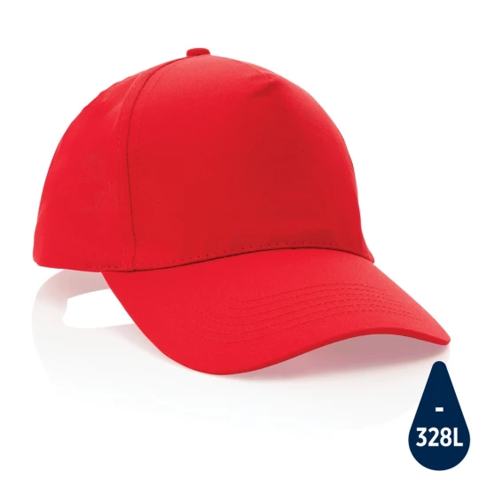 Impact 5 panel 190gr Recycled cotton cap with AWARE™ tracer (P453.334)-1