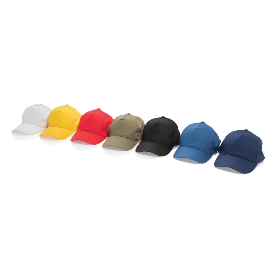 Impact 5 panel 190gr Recycled cotton cap with AWARE™ tracer (P453.335)-1