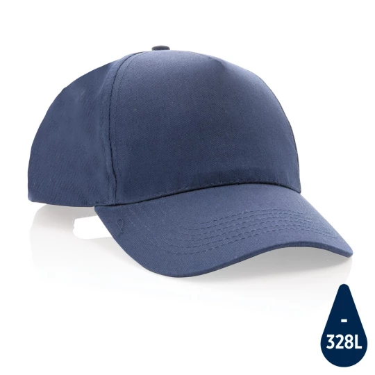 Impact 5 panel 190gr Recycled cotton cap with AWARE™ tracer (P453.339)-1