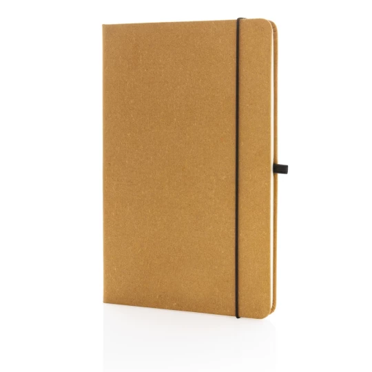 Recycled leather hardcover notebook A5 (P774.209)-1