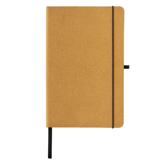 Recycled leather hardcover notebook A5 (P774.209)-1