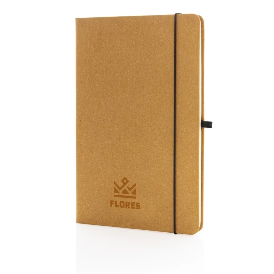 Recycled leather hardcover notebook A5 (P774.209)-1