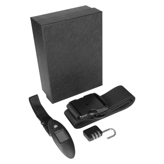 Travel set Mauro Conti, digital luggage scale, luggage strap, travel padlock | Abigail (V4999-03)-1