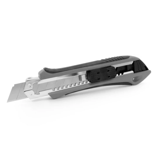 Nóż do tapet z mechanizmem zabezpieczającym, zapasowe ostrza w komplecie | Sutton (V7237-19)-1