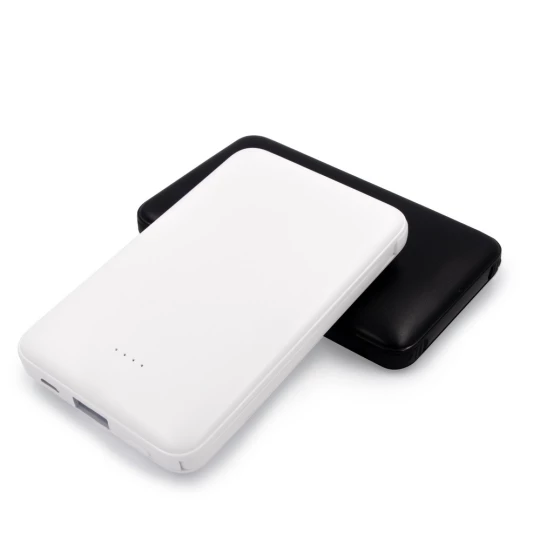 Power bank 5000 mAh ze zintegrowanymi kablami, adapter w komplecie | Presley (V0905-03)-1