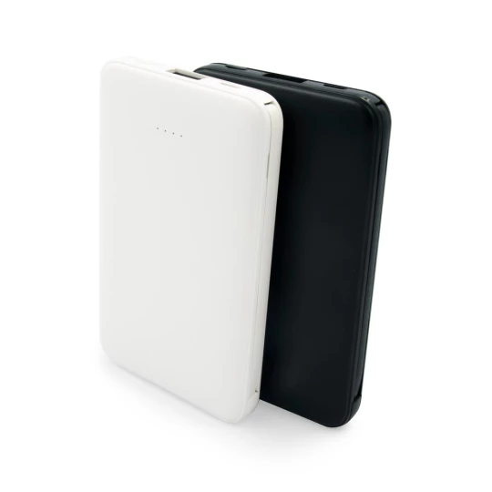 Power bank 5000 mAh ze zintegrowanymi kablami, adapter w komplecie | Presley (V0905-03)-1