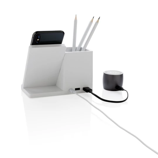 Ładowarka bezprzewodowa 10W, organizer na biurko Ontario (P308.403)-1