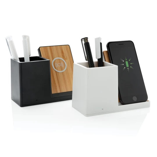 Ładowarka bezprzewodowa 10W, organizer na biurko Ontario (P308.403)-1