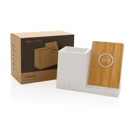 Ładowarka bezprzewodowa 10W, organizer na biurko Ontario (P308.403)-1