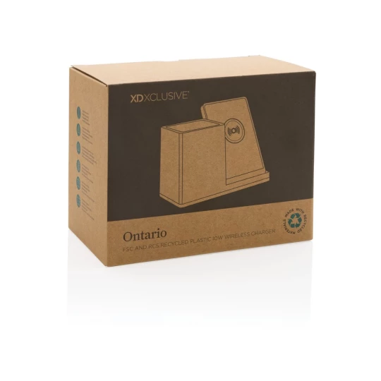 Ładowarka bezprzewodowa 10W, organizer na biurko Ontario (P308.403)-1
