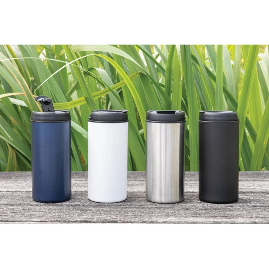 Kubek podróżny 330 ml Metro ze stali nierdzewnej z recyklingu (P435.042)-1