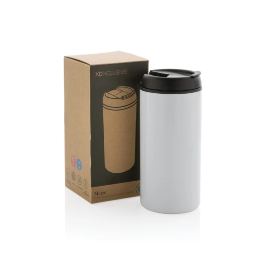 Kubek podróżny 330 ml Metro ze stali nierdzewnej z recyklingu (P435.043)-1