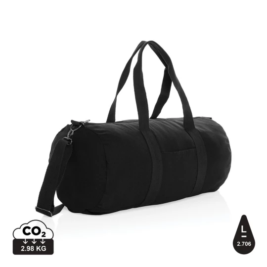 Torba sportowa, podróżna Impact AWARE™, bawełna z recyklingu (P707.191)-1