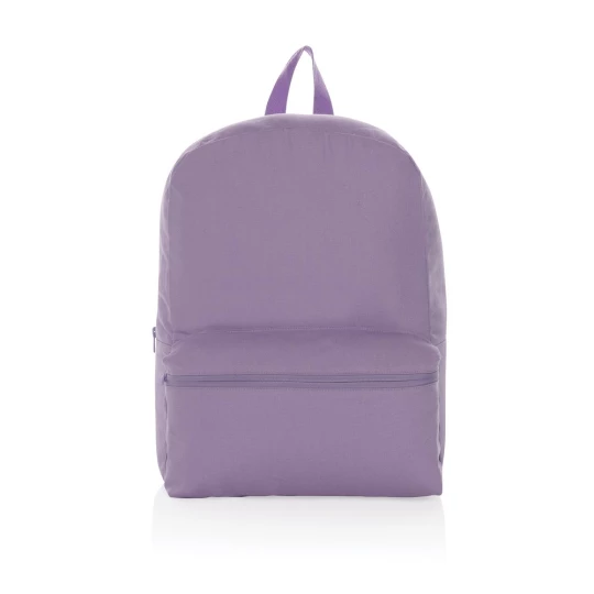 This 285 gsm recycled canvas backpack is a classic for everyday use. This bag features a spacious front and back pocket to hold your other daily essentials. With AWARE™ tracer that validates the genuine use of recycled materials. Each backpack saves -1