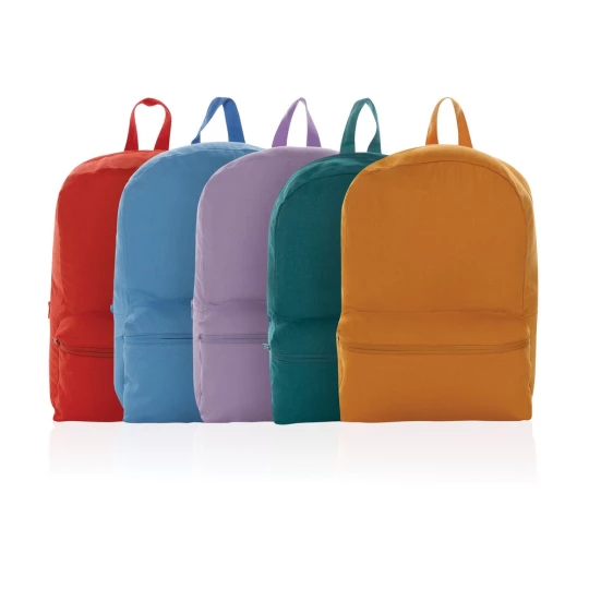 This 285 gsm recycled canvas backpack is a classic for everyday use. This bag features a spacious front and back pocket to hold your other daily essentials. With AWARE™ tracer that validates the genuine use of recycled materials. Each backpack saves -1