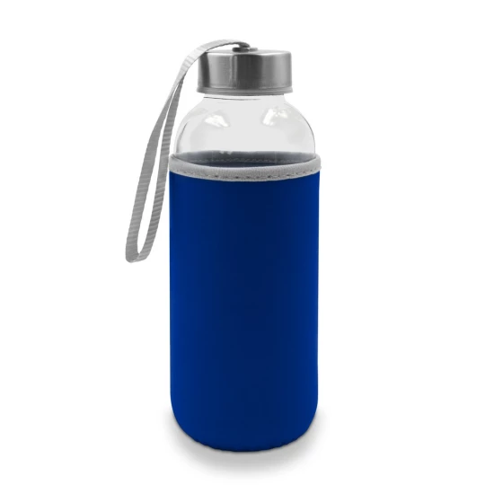 Glass bottle 420 ml with pouch | Bob (V0462-04)-1