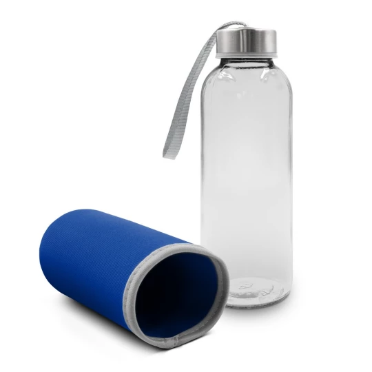 Glass bottle 420 ml with pouch | Bob (V0462-04)-1