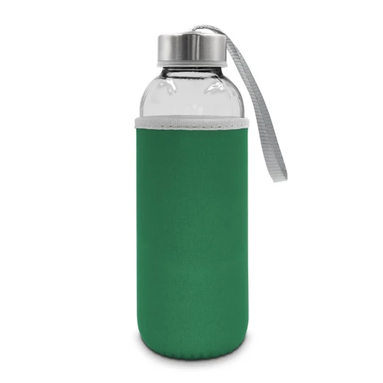 Glass bottle 420 ml with pouch | Bob (V0462-06)-1