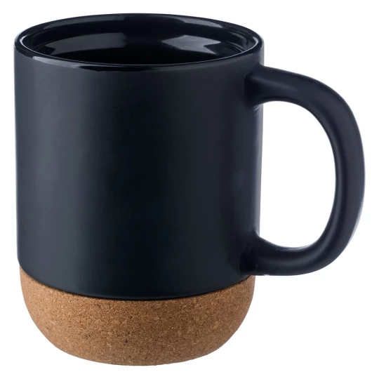 Kubek ceramiczny 420 ml z korkowym elementem (V6985-03)-1