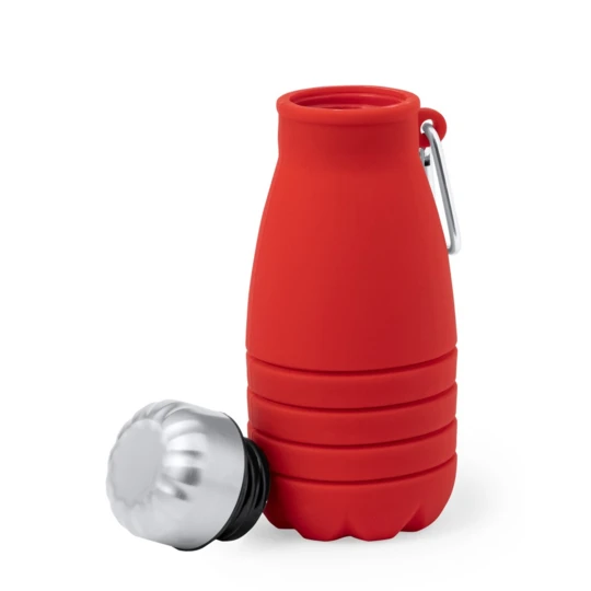 Składana butelka sportowa 550 ml z karabińczykiem (V1311-05)-1