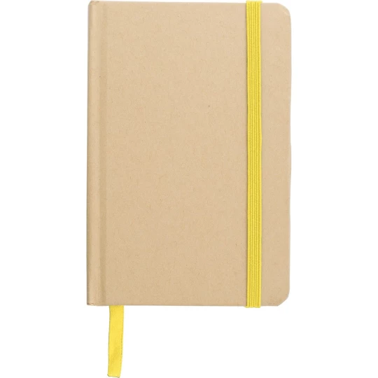 Notizbuch A6 aus recyceltem Kraftpapier, fester Einband (V1164-08)-1