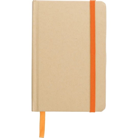Notizbuch A6 aus recyceltem Kraftpapier, fester Einband (V1164-07)-1
