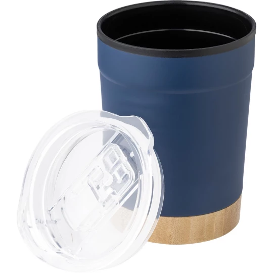 Thermo mug 300 ml with bamboo detail (V1179-04)-1