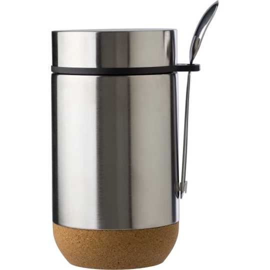 Thermo food container 400 ml, spoon (V1218-32)-1