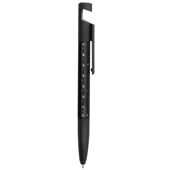 Długopis wielofunkcyjny, czyścik do ekranu, linijka, stojak na telefon, touch pen, śrubokręty (V1849-03)-1