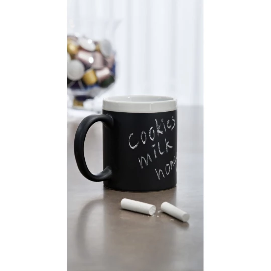Ceramic mug for drawing 300 ml, chalk (V5479-04)-1