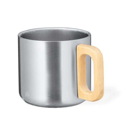 Recycled stainless steel mug 400 ml (V2078-32)-1
