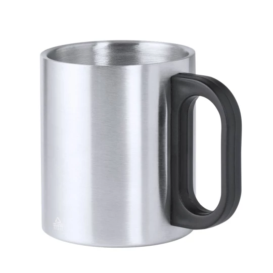 Recycled stainless steel mug 300 ml (V2080-32)-1
