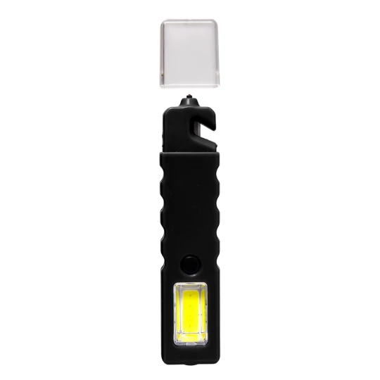 Latarka bezpieczeństwa 4 LED COB, przecinak do pasów, młotek bezpieczeństwa (V9732-03)-1
