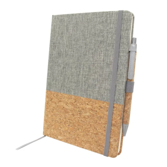 Cork notebook A5 with ball pen | Layla (V0056-19)-1