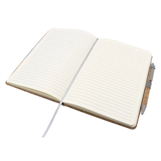 Cork notebook A5 with ball pen | Layla (V0056-19)-1