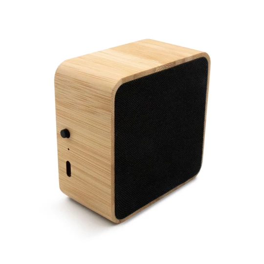 Bamboo wireless speaker 3W B'RIGHT, solar panel | Androwe (V2240-17)-1