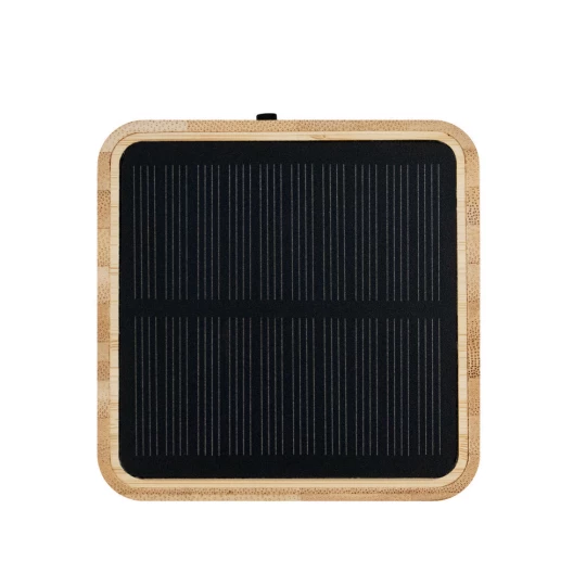 Bamboo wireless speaker 3W B'RIGHT, solar panel | Androwe (V2240-17)-1