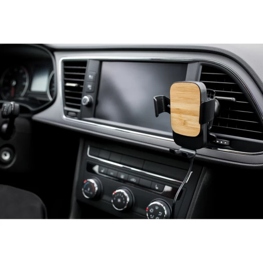 Gravity mobile phone holder for car, wireless charger 15W | Amberle (VA107-03)-1