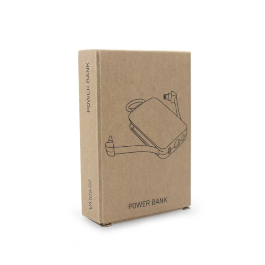 Power bank 4000 mAh, karabińczyk i lampka 1W | Dimetrice (VA109-02)-1