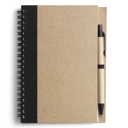 Notebook approx. A5 with ball pen | Salvatore (V2389-03)-1