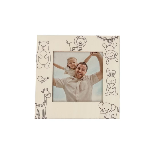 Ramka do zdjęć do kolorowania, kredki (VA762-00)-1