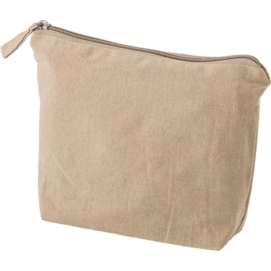 Recycled cotton cosmetic bag (V2196-25)-1