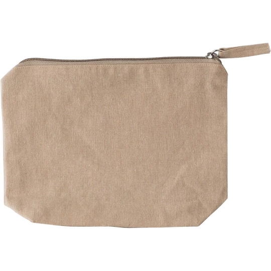 Recycled cotton cosmetic bag (V2196-25)-1