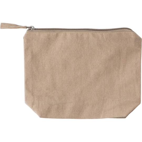 Recycled cotton cosmetic bag (V2196-25)-1