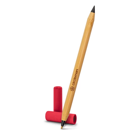 Kugelschreiber aus Bambus 2 in 1, Bleistift 