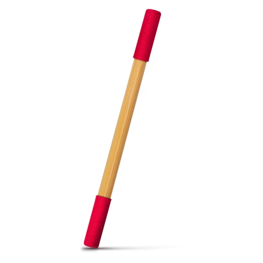 Kugelschreiber aus Bambus 2 in 1, Bleistift 