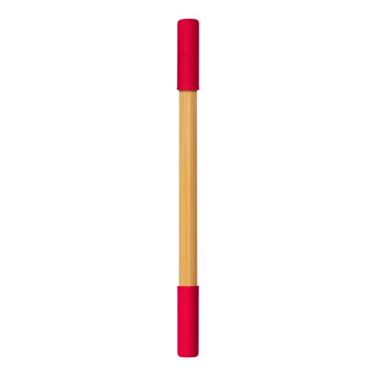 Kugelschreiber aus Bambus 2 in 1, Bleistift 