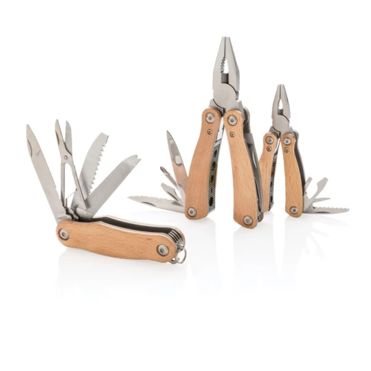 Wood multitool mini, brown (P221.379)-1