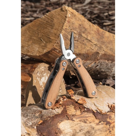 Wood multitool mini, brown (P221.379)-1
