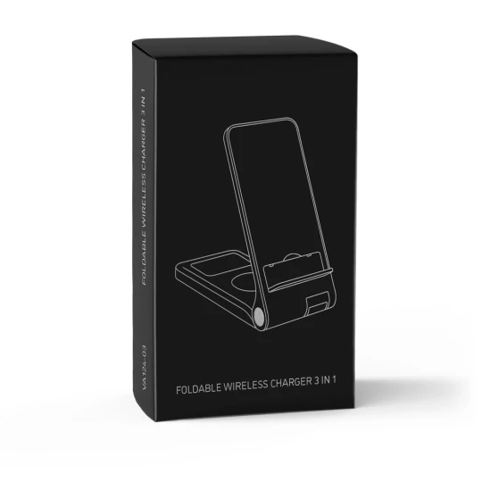 Ładowarka bezprzewodowa 15W Exclusive Collection, 3 w 1, stojak na telefon | Zita (VA124-03)-1
